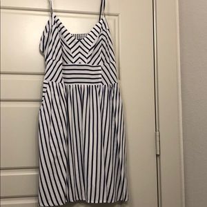 Navy Blue and White Striped EXPRESS Dress Size M👗